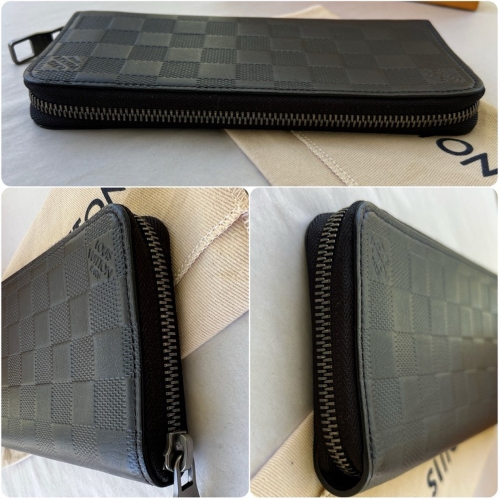 Authentic Louis Vuitton Damier Infiniti wallet black silver - Picture 8 of 9
